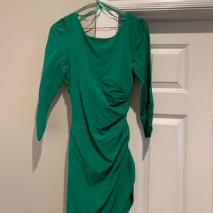 Green cocktail dress